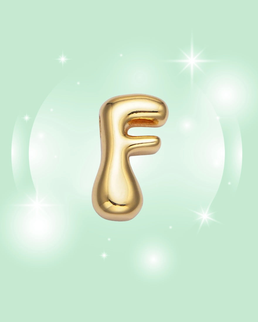GOLD GROOVY INITIAL NECKLACE