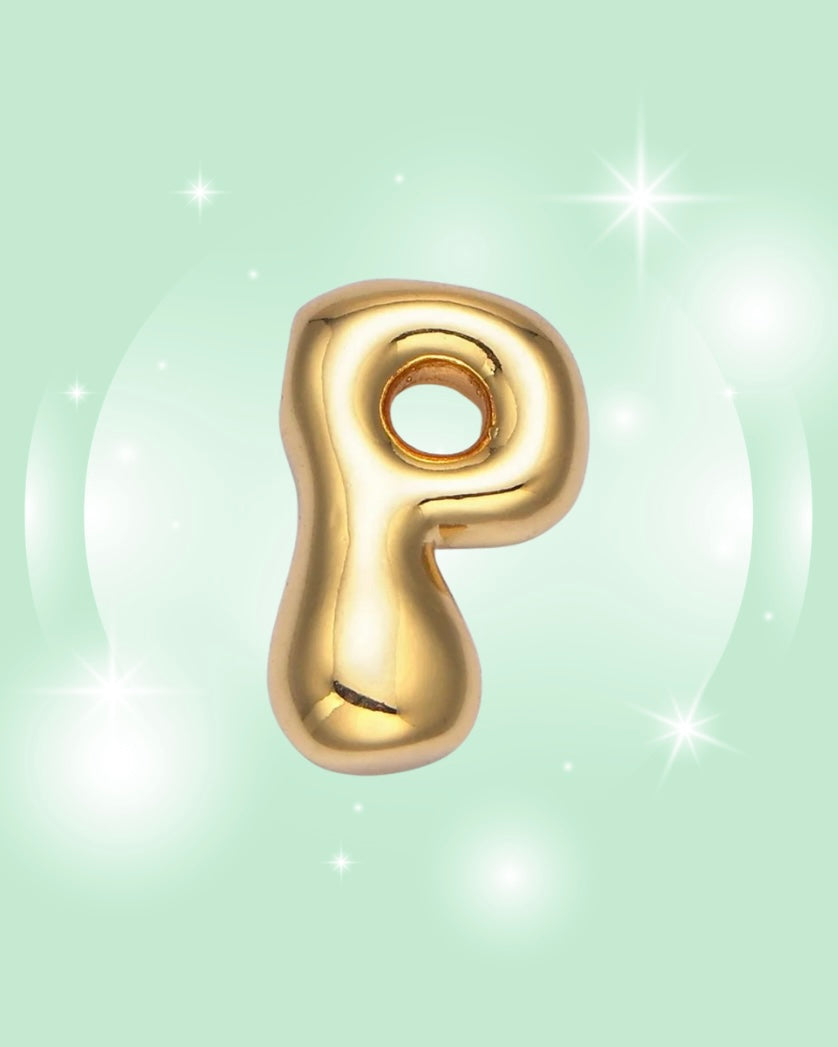 GOLD GROOVY INITIAL NECKLACE