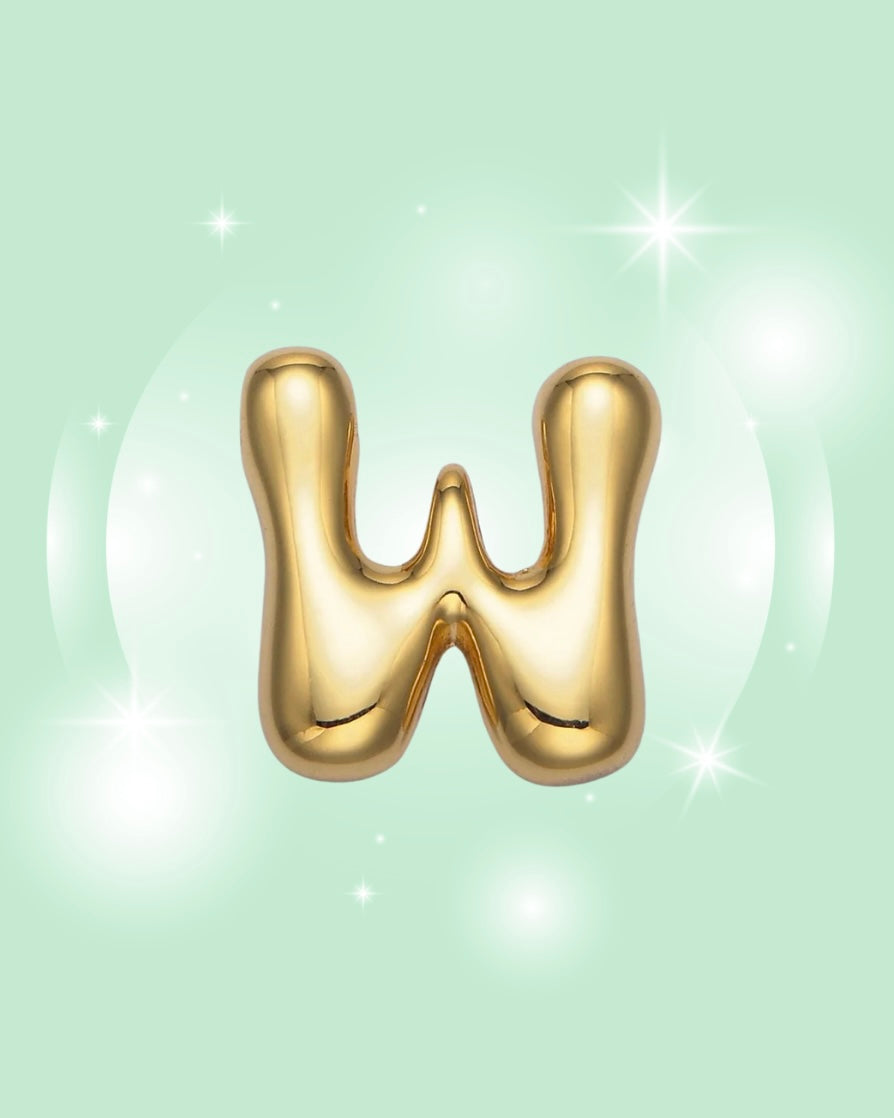 GOLD GROOVY INITIAL NECKLACE