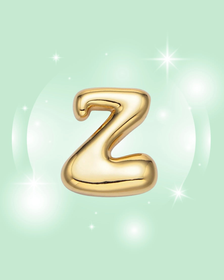 GOLD GROOVY INITIAL NECKLACE