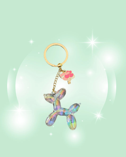 HEART BALLOON DOG KEYCHAIN