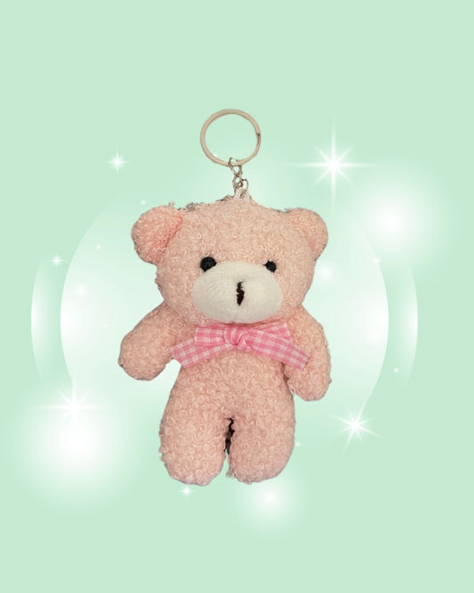 PINK BEAR KEYCHAIN