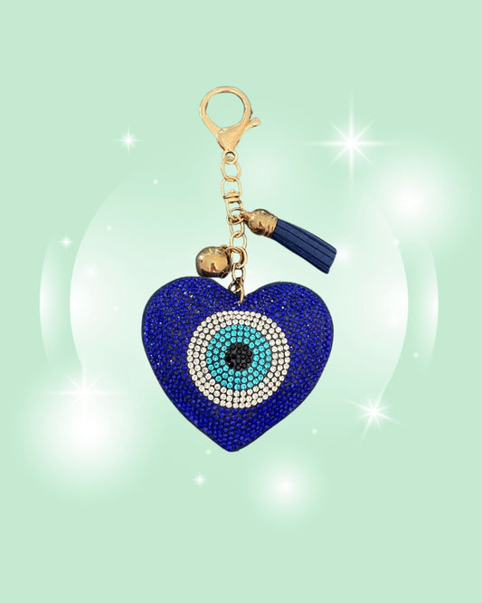 EVIL EYE RHINESTONE KEYCHAIN