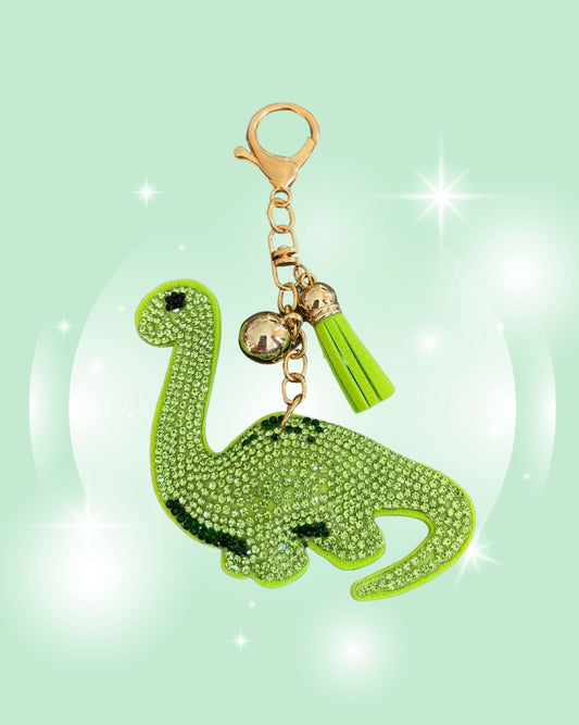 APATOSAURUS RHINESTONE KEYCHAIN