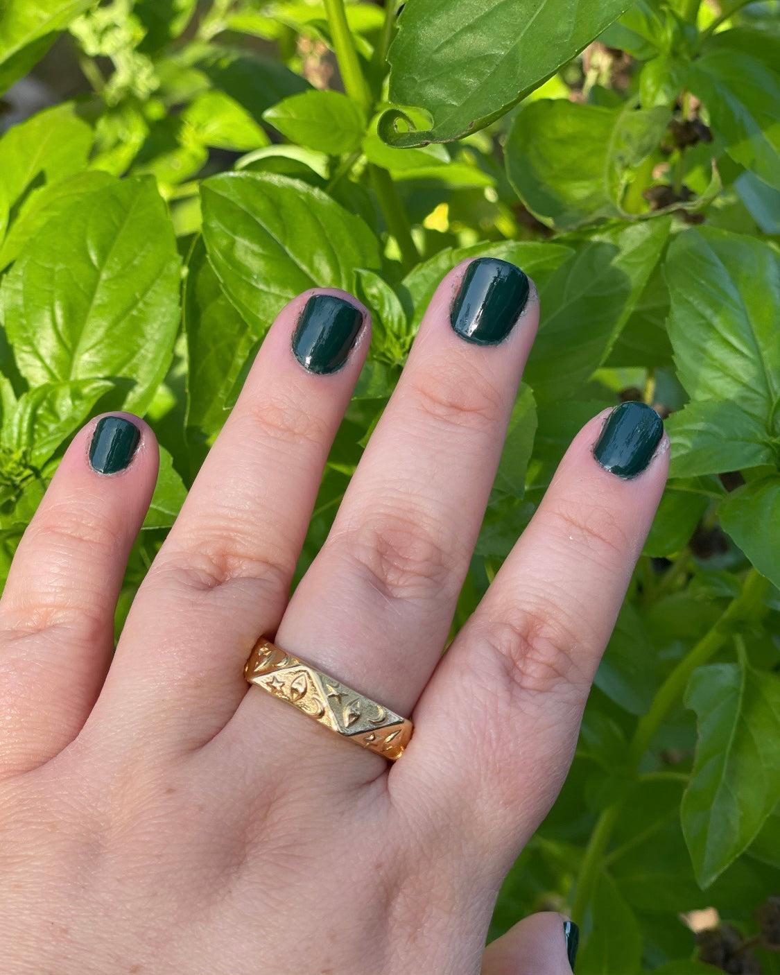 CELESTIAL PYRAMID GOLD RING