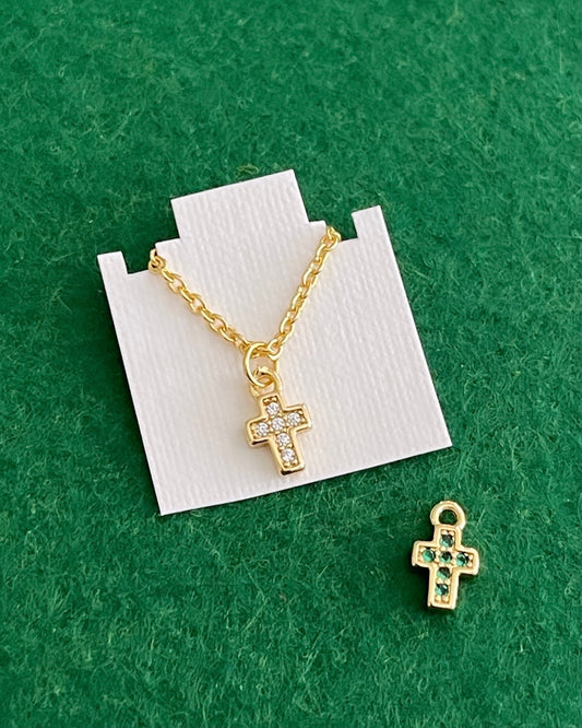 LIL CROSS GOLD CROSS NECKLACE