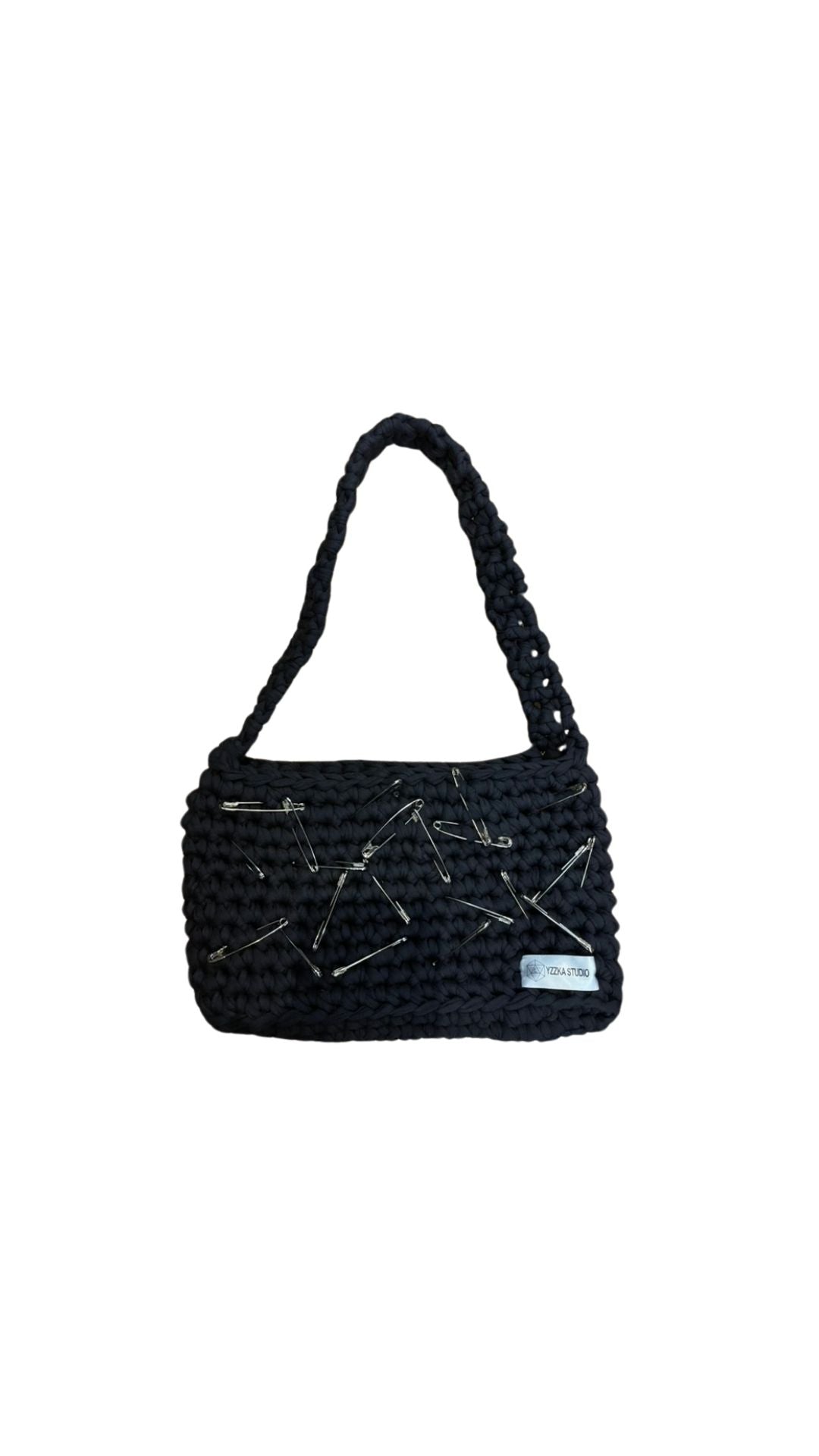 BLACK ONYX CROCHET BAG