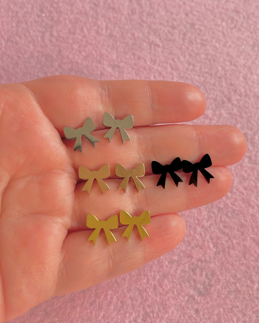 BOW STUD EARRINGS