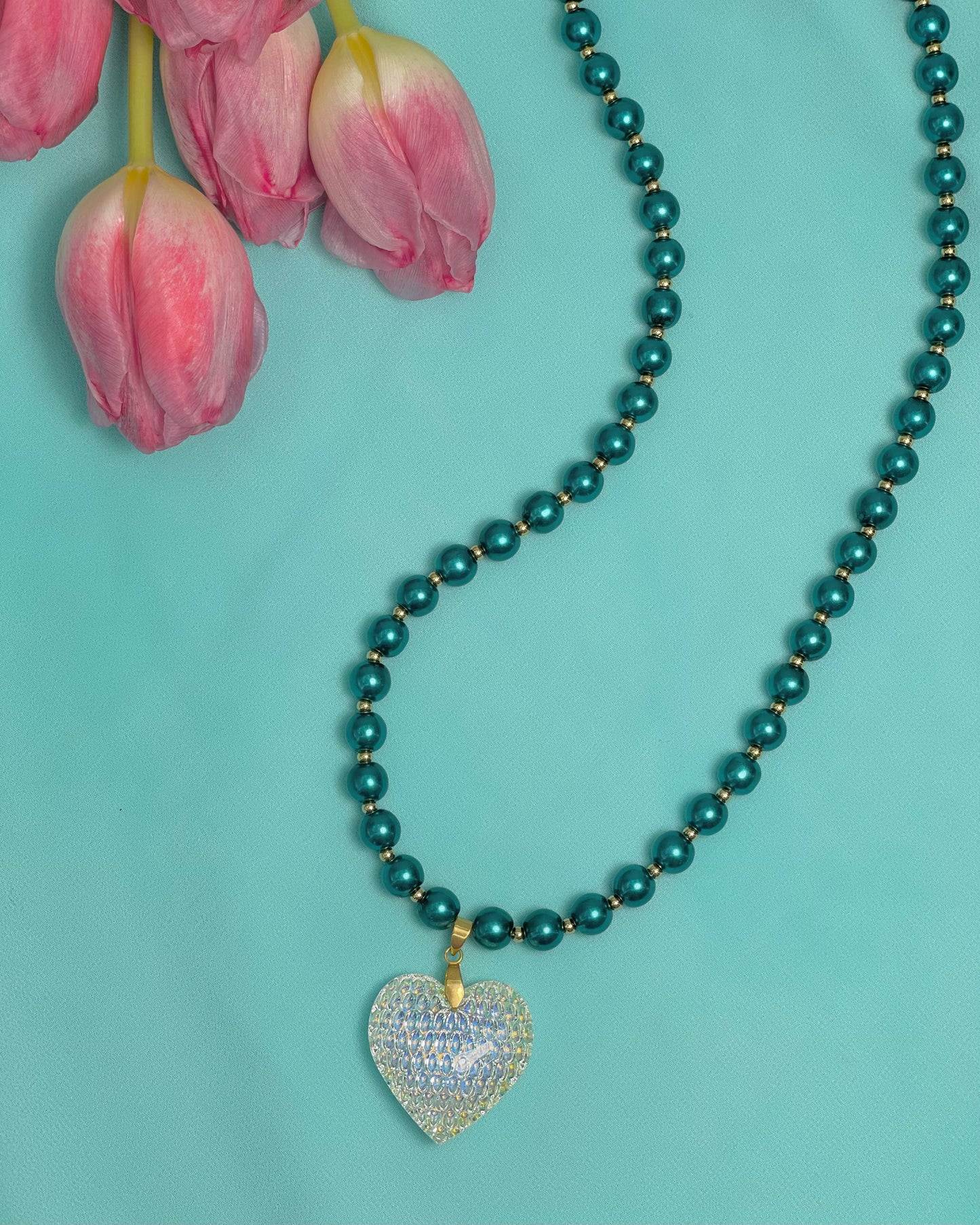 MUSCARI HEART NECKLACE