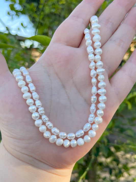 RICE PEARL NECKLACE